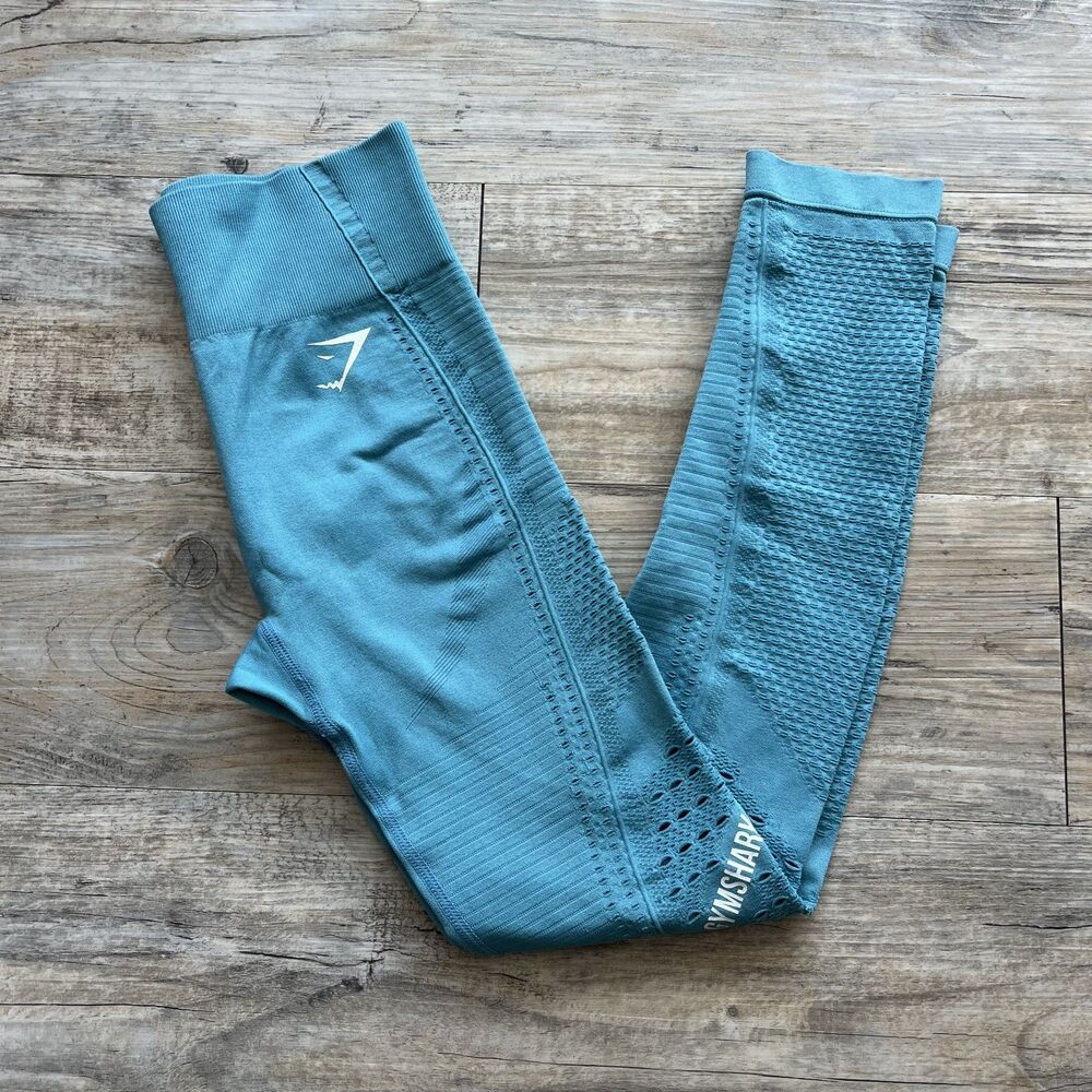 Gymshark Energy Seamless Leggings Small Blue - Picture 4 of 8